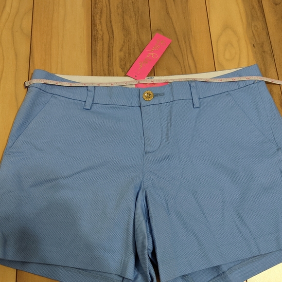 NWT! Lilly Pulitzer Callahan Stretch Shorts Blue Peri Size 12 - Picture 11 of 14
